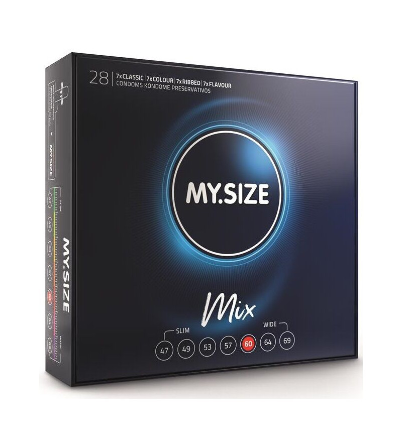 MY SIZE - MIX PRÉSERVATIFS 60 MM 28 UNITÉS
