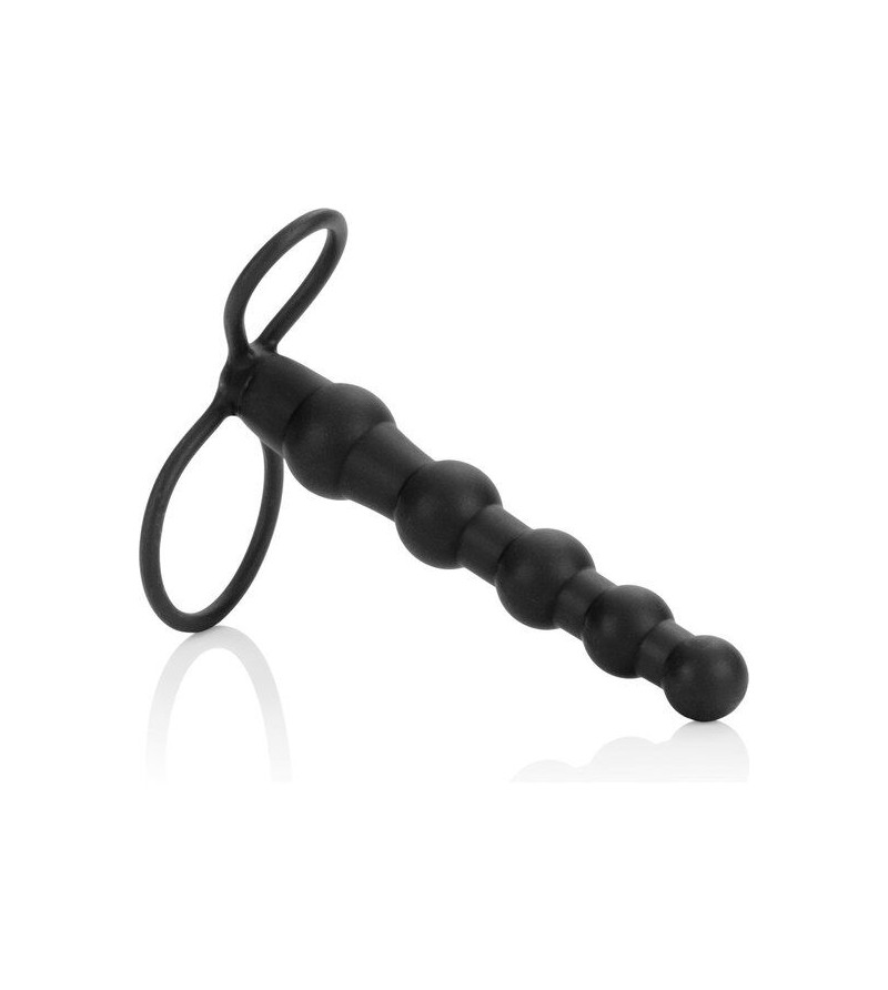 CALEXOTICS - PERLE DOUBLE PÉNÉTRATEUR NOIR