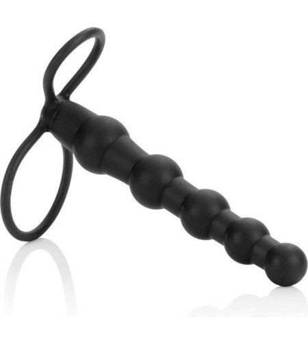 CALEXOTICS - PERLE DOUBLE PÉNÉTRATEUR NOIR