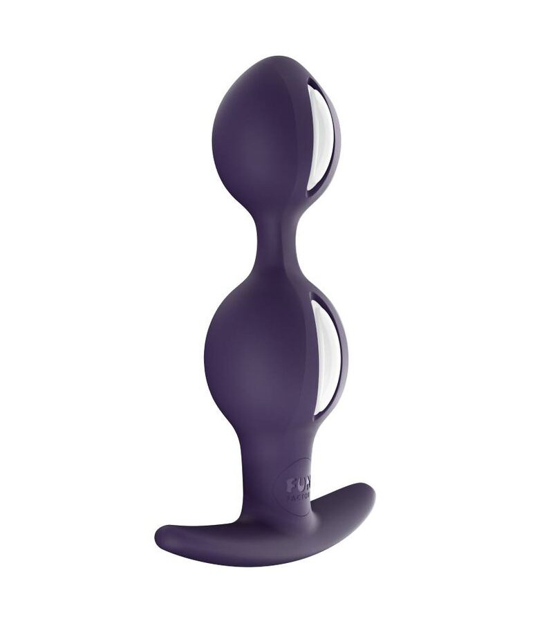 FUN FACTORY - B BALLES DUO BLANC/VIOLET FONC?