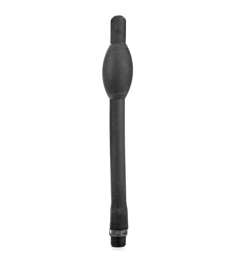 ALL BLACK - DOUCHE ANAL RÉTRACTABLE SILICONE 27 CM