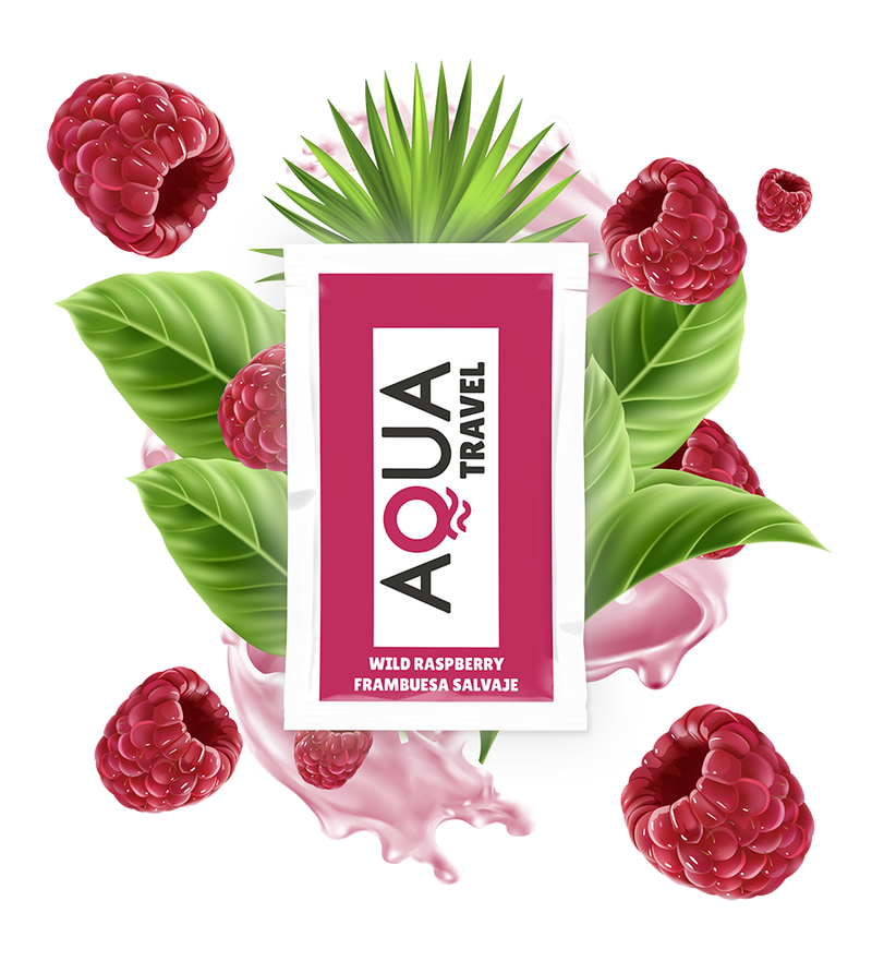 AQUA TRAVEL - LUBRIFIANT À BASE D'EAU SAVEUR FRAMBOISE SAUVAGE 6 ML