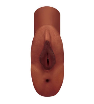 PDX PLUS - MASTURBATEUR VAGIN ET ANUS DOUBLE STROKER PERFECT PUSSY BRUN