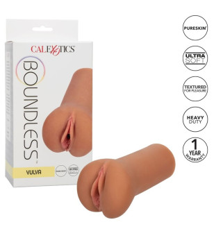 CALEXOTICS - BOUNDLESS VULVA STROKER - PEAU CARAMEL