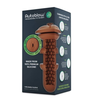 AUTOBLOW - AI VAGINA SLEEVE MARRON