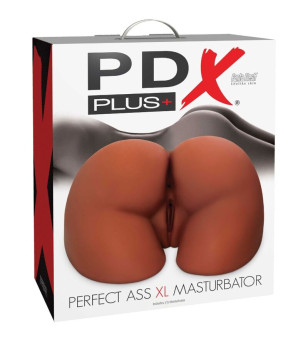 PDX PLUS - MASTURBATEUR MARRON DOUBLE ENTRÉE PERFECT ASS XL