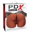 PDX PLUS - MASTURBATEUR MARRON DOUBLE ENTRÉE PERFECT ASS XL