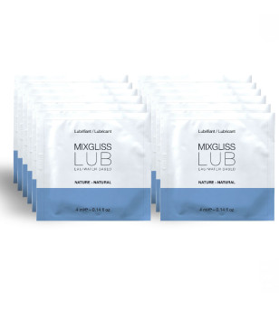 MIXGLISS - LUBRIFIANT NATUREL BASE D'EAU 12 UNIDOSE 4 ML
