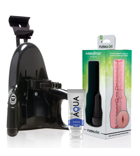 FLESHLIGHT - GO PINK LADY SURGE VAGIN + LANCEMENT UNIVERSEL + LUBRIFIANT DE QUALITÉ AQUA 50 ML