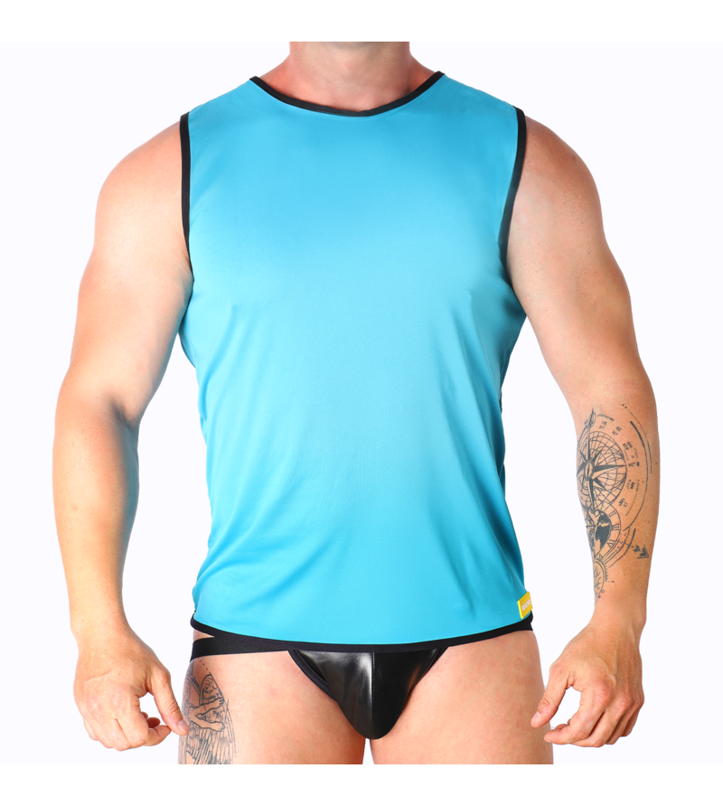 MACHO - T-SHIRT BLEU L/XL