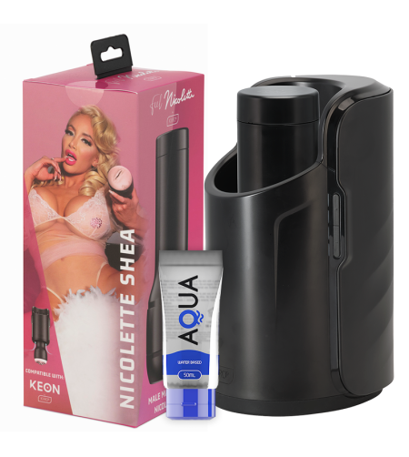 KIIROO - KEON + FEEL NICOLETTE SHEA STROKER + LUBRIFIANT DE QUALITÉ AQUA 50 ML