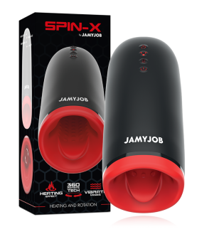 JAMYJOB - MASTURBATEUR CHAUFFANT ET ROTATION SPIN-X