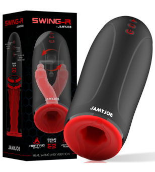 JAMYJOB - MASTURBATEUR  EFFET CHAUFFANT SWING-R, SWING TECH ET VIBRATION