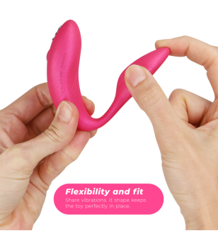 WE-VIBE - VIBRATEUR CHORUS POUR COUPLES AVEC COMMANDE DE SQUEEZE ROSE