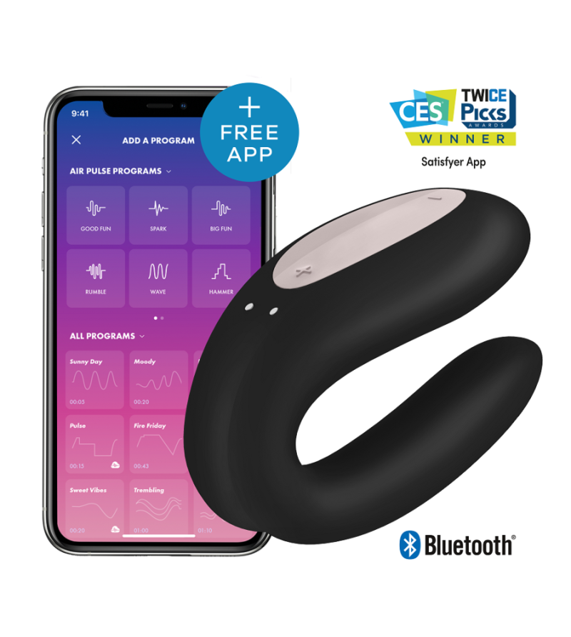 SATISFYER - APPLICATION DOUBLE JOY CON VIOLET