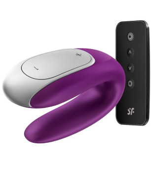 SATISFYER - VIBRATEUR PARTENAIRE DOUBLE FUN VIOLET