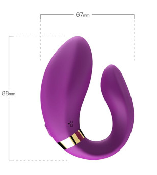 ARMONY - VIBRATEUR CROISSANT POUR COUPLES TÉLÉCOMMANDE VIOLET
