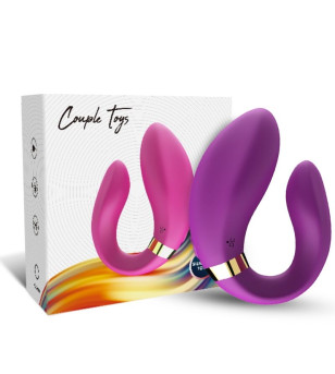 ARMONY - VIBRATEUR CROISSANT POUR COUPLES TÉLÉCOMMANDE VIOLET