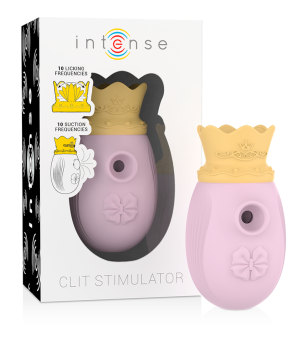 INTENSE - STIMULATEUR CLITORIS 10 MODES D'ONDES STIMULANTES ET DE LÉCHAGE - ROSE