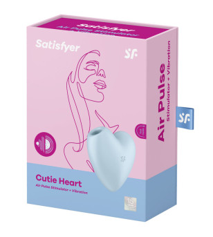 SATISFYER - CUTIE HEART STIMULATEUR ET VIBRATEUR DE PULSE D'AIR ROSE