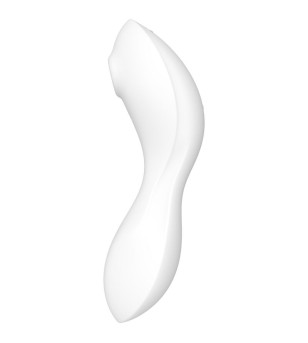 SATISFYER - APPLICATION STIMULATEUR ET VIBRATEUR CURVY TRINITY 5 BLEU