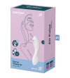 SATISFYER - APPLICATION STIMULATEUR ET VIBRATEUR CURVY TRINITY 5 BLEU