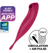 SATISFYER - APPLICATION DE STIMULATEUR ET VIBRATEUR TWIRLING PRO+ VERT