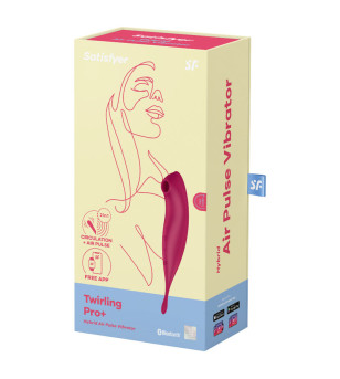 SATISFYER - APPLICATION DE STIMULATEUR ET VIBRATEUR TWIRLING PRO+ VERT