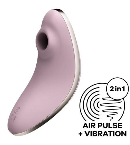 SATISFYER - VULVA LOVER 1 STIMULATEUR ET VIBRATEUR AIR PULSE BLEU