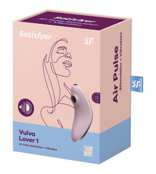 SATISFYER - VULVA LOVER 1 STIMULATEUR ET VIBRATEUR AIR PULSE BLEU