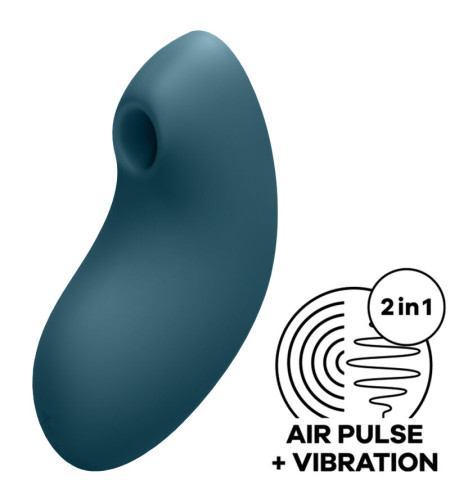 SATISFYER - STIMULATEUR ET VIBRATEUR À PULSE D'AIR VULVA LOVER 2 BLANC