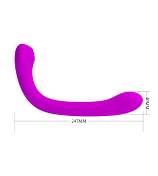 PRETTY LOVE - VIBRATEUR ALEX ET ONDES DE STIMULATION CLITORIDIENNES LILAS