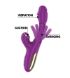 INTENSE - ATENEO VIBRATEUR MULTIFONCTION RECHARGEABLE 7 VIBRATIONS AVEC LANGUE OSCILLANTE ET ONDES STIMULANTES VIOLET