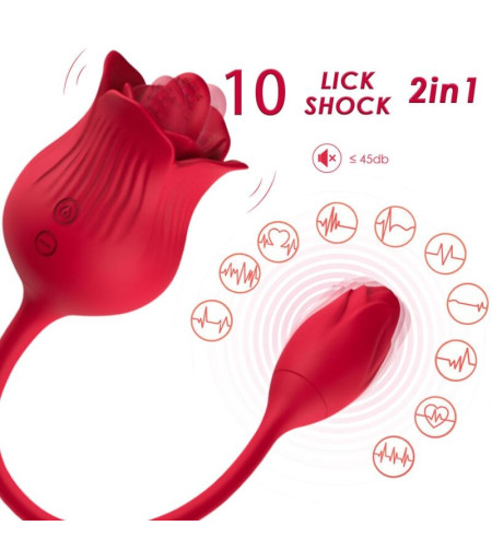 ARMONY - VIBRATEUR ROSE CON COLA ROUGE