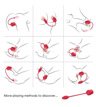 ARMONY - STIMULATEUR ROSE  VIBRATEUR COLA ROUGE