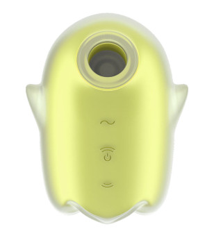 SATISFYER - GLOWING GHOST AIR PULSE  VIBRATEUR BLANC