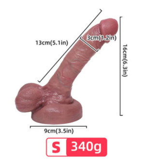 ARMONY - GODE RÉALISTE EN SILICONE LIQUIDE 13 CM