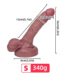 ARMONY - GODE RÉALISTE EN SILICONE LIQUIDE 13 CM