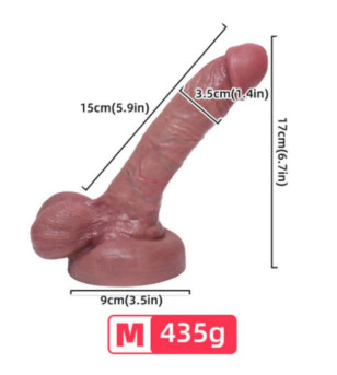 ARMONY - GODE RÉALISTE EN SILICONE LIQUIDE 15 CM