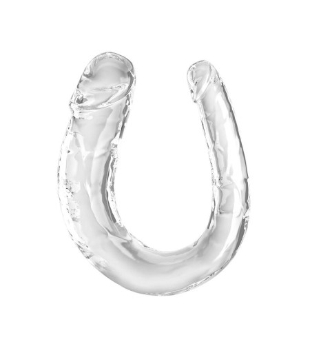 KING COCK - DOUBLE TROUBLE DOUBLE GODE 33 CM TRANSPARENT