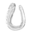 KING COCK - DOUBLE TROUBLE DOUBLE GODE 44 CM TRANSPARENT