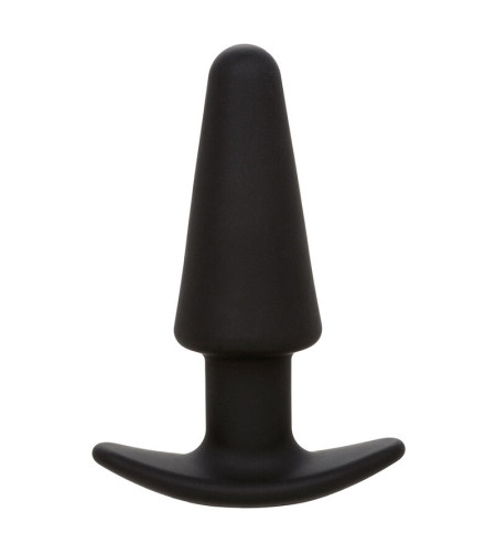 CALEXOTICS - ROCK BOTTOM TAPERED ANAL PLUG 10 VIBRATIONS SILICONE NOIR