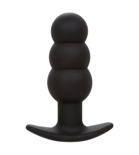 CALEXOTICS - ROCK BOTTOM PLUG ANAL PERLÉ 10 VIBRATIONS SILICONE NOIR