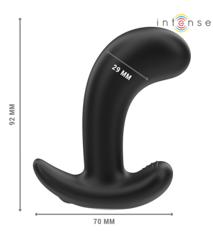 INTENSE - CHANDLER ANAL PLUG 10 VIBRATIONS NOIR TÉLÉCOMMANDE