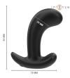 INTENSE - CHANDLER ANAL PLUG 10 VIBRATIONS NOIR TÉLÉCOMMANDE