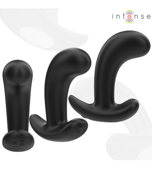 INTENSE - CHANDLER ANAL PLUG 10 VIBRATIONS NOIR TÉLÉCOMMANDE