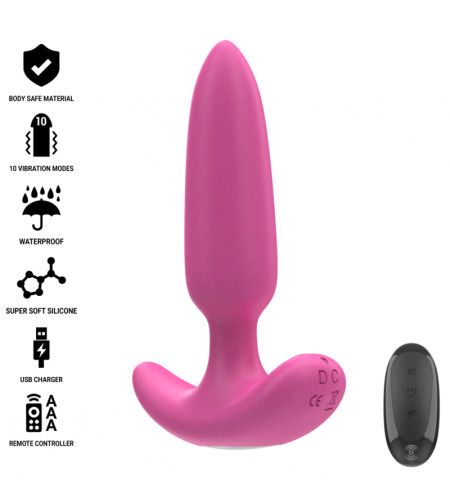 INTENSE - ROSS ANAL PLUG 10 VIBRATIONS ROSE TÉLÉCOMMANDE