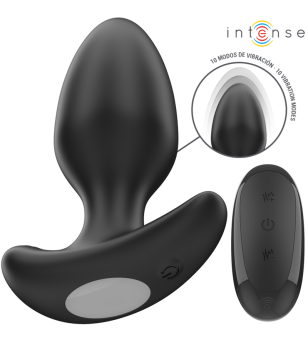 INTENSE - JOEY ANAL PLUG 10 VIBRATIONS NOIR TÉLÉCOMMANDE