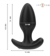 INTENSE - JOEY ANAL PLUG 10 VIBRATIONS NOIR TÉLÉCOMMANDE