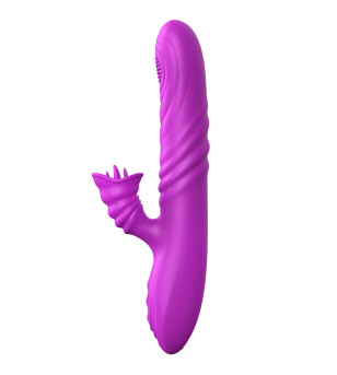 ARMONY - VIBRATEUR MULTIFONCTION ANGELIA AVEC LANGUE STIMULANTE EFFET CHALEUR VIOLET